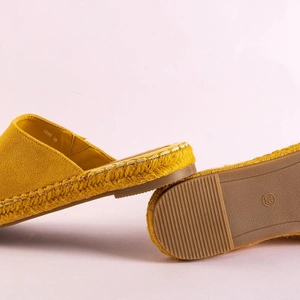 OUTLET Chaussons femme jaunes a'la espadrilles Toshiko - Chaussures