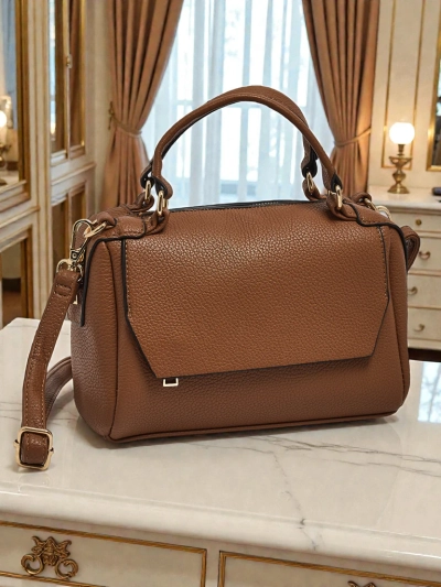 Sac à Main pour Femmes Stella Marron en Cuir Élégant pour Tous les Jours