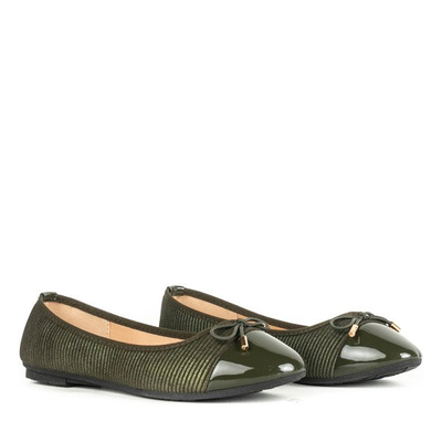 Ballerines vertes avec noeud Modo - Chaussures 1