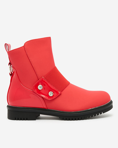 Royalfashion Bottes rouges mates pour femmes Setipfa