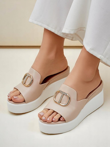 Royalfashion sandales compensées pour femmes Daffin