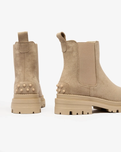 Royalfashion Bottes isolées Comfy Walk Beige pour femme