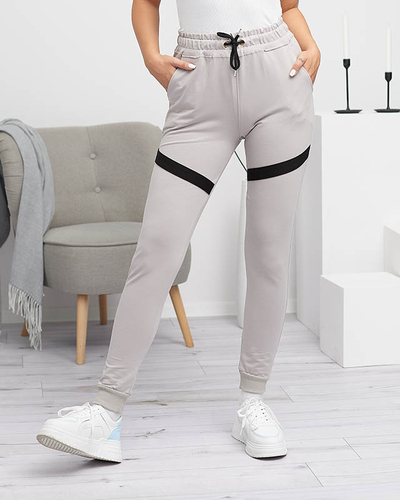 Pantalon de survêtement gris clair femme - Vêtements