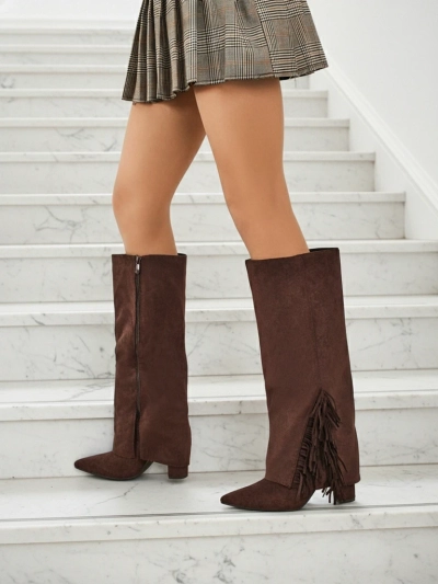 Bottes pour femmes en éco-daim avec tige Rimolea