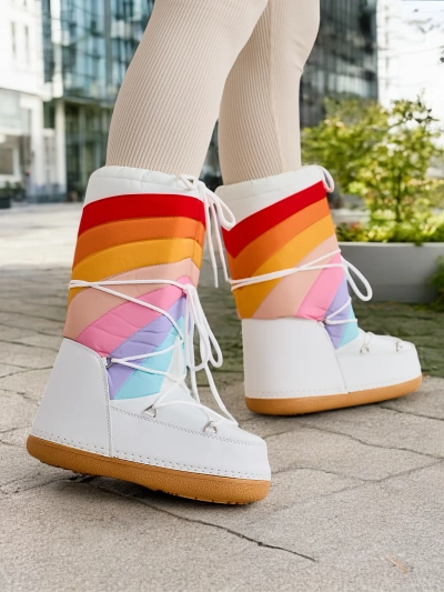 Chaussures de style botte de neige pour femme Royalfashion Tencce