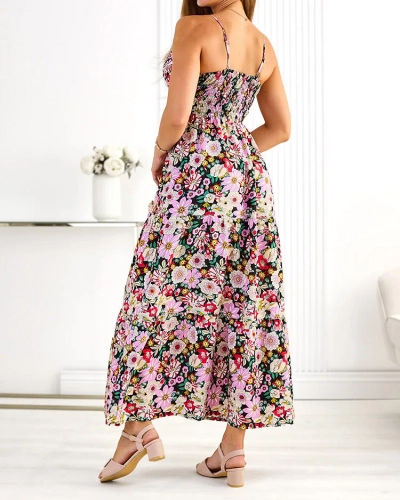 Royalfashion Robe midi en coton pour femme