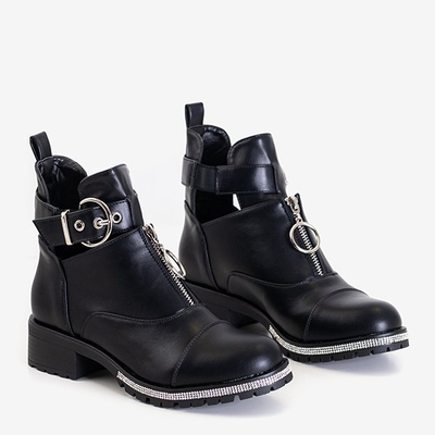 Bottes noires pour femmes à découpes Egeria - Footwear