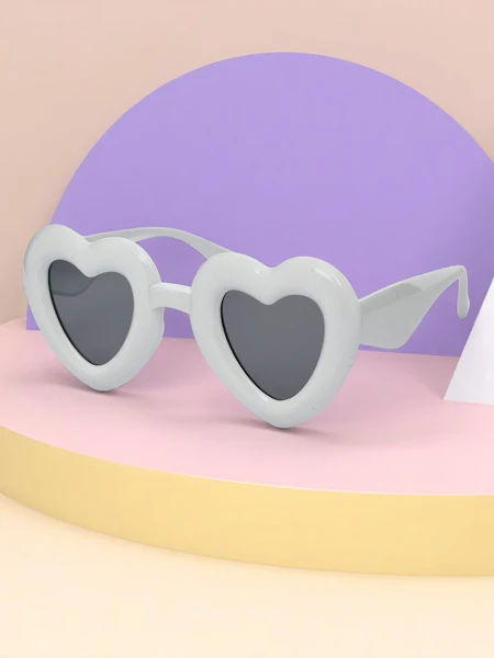 Royalfashion Lunettes de soleil pour enfants en forme de cœur