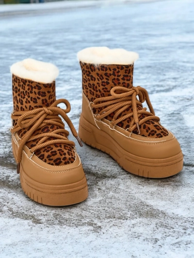 Bottes de neige à lacets pour femmes Royalfashion Moniuc