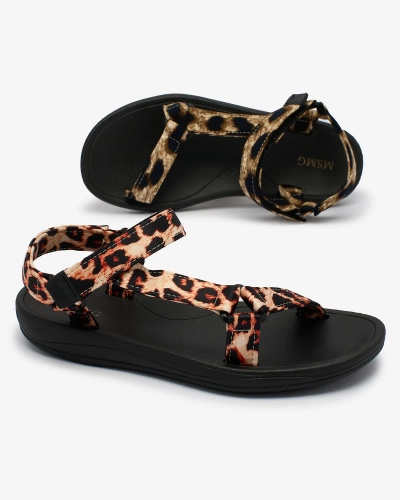 Royalfashion Sandales pour femme beige Leonno