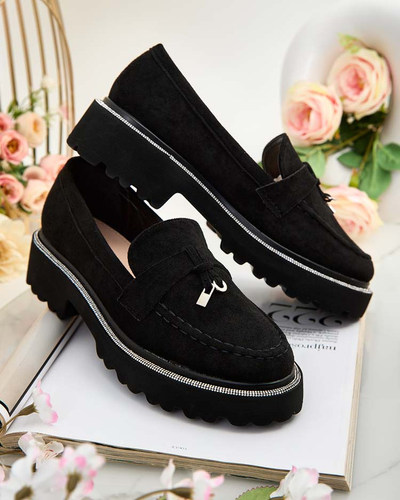 Royalfashion Mocassins pour femmes avec zircons Ali