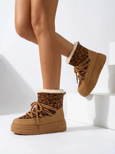 Bottes de neige à lacets pour femmes Royalfashion Moniuc