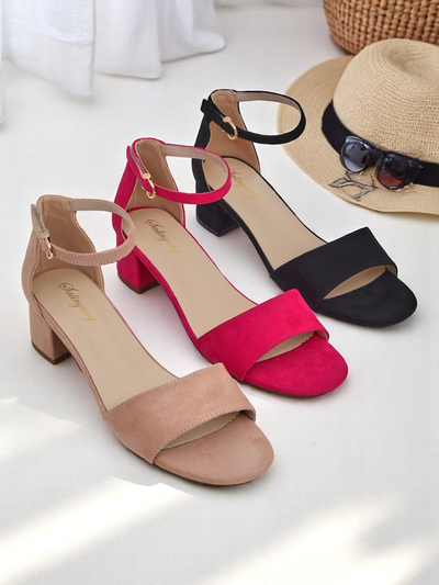 Royalfashion Sandales à talons bas SoftHeels pour femmes