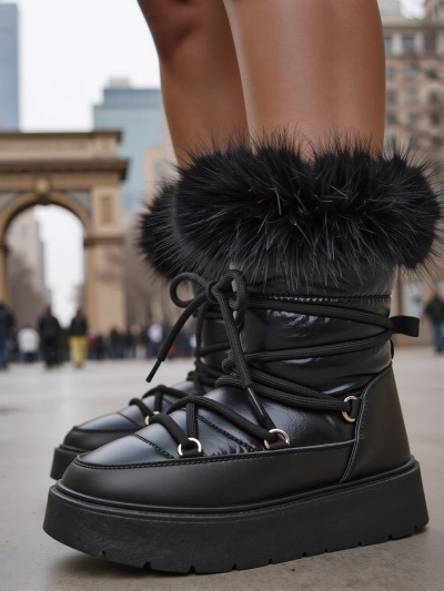 Royalfashion Bottes de neige pour femmes Melioz