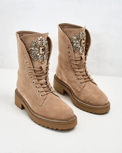 Royalfashion Bottes fourrées hautes Sinno pour femme
