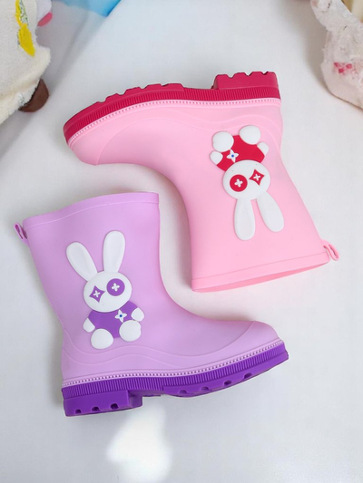 Royalfashion Bottes de pluie pour enfants avec lapin Bunny Splash