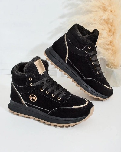 Royalfashion Baskets chauffantes pour femme avec fourrure Casill