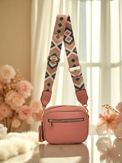 Royalfashion Petit sac à main pour femme en cuir écologique avec bandoulière colorée Kovi Lace