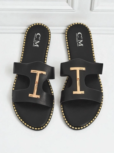 Royalfashion Sandales plates pour femmes Maya Louise