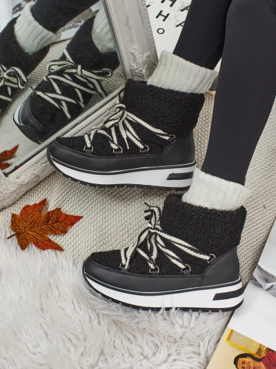 Bottes pour femmes style bottes de neige avec fourrure Verruna