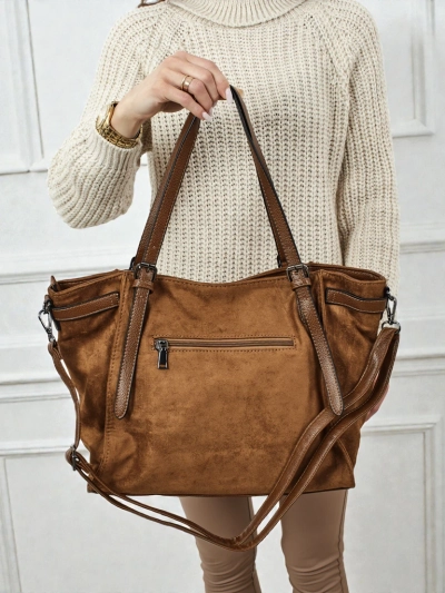 Sac à main shopper pour femmes en éco-daim Daville