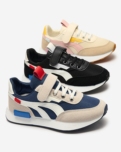 OUTLET Royalfashion Chaussures de sport pour enfants en bleu marine-gris Kaxo