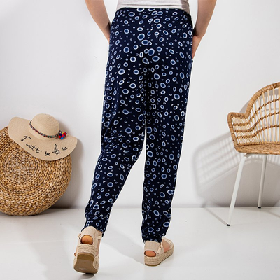 Pantalon en tissu à motifs pour femme TAILLE PLUS - Vêtements