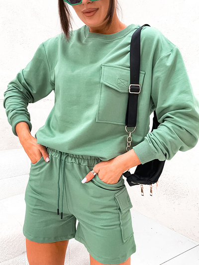 Royalfashion Ensemble de sweatshirt pour femme