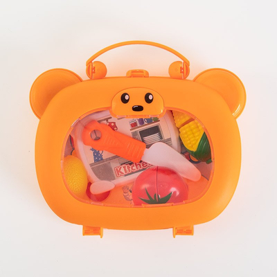 Kit de découpe enfant orange dans une valise - Jouets