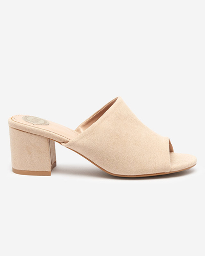 Chaussons femme beiges sur tige basse Opetik - Footwear
