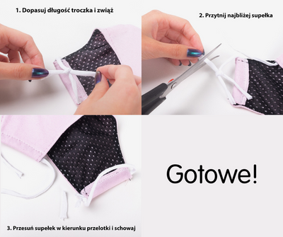 Masque facial bleu trois couches pour enfants - Masques 1