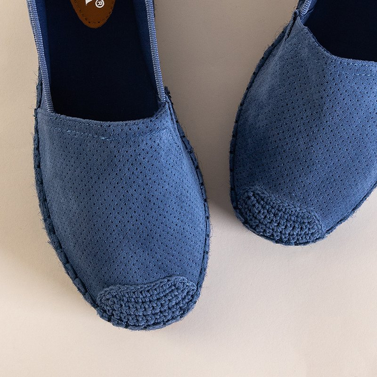 Espadrilles bleues pour femmes sur la plateforme Alruna - Footwear