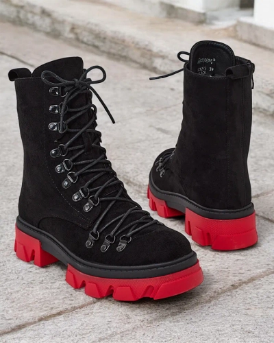Royalfashion Bottes à lacets pour femmes Xorri