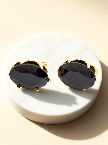 Boucles d'oreilles à clip pour femmes Royalfashion avec cristal