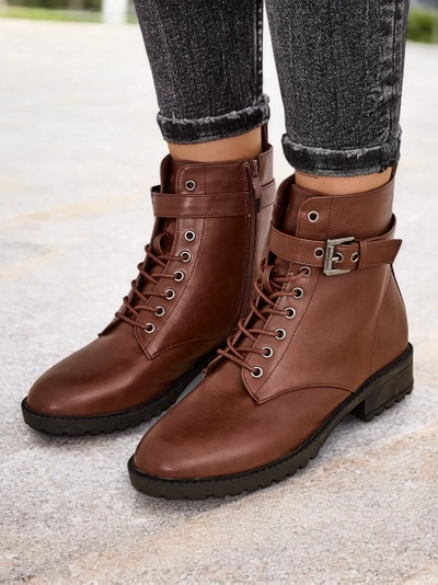 Bottines à lacets pour femmes Royalfashion Salale