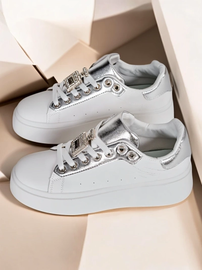 Royalfashion Baskets de sport à plateforme pour femmes Oviger