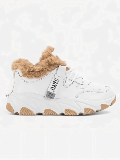 Baskets de sport blanches pour femme avec fourrure Nonua - Footwear