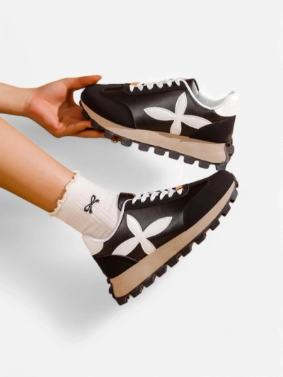 Royalfashion Baskets de sport pour femmes sur une semelle plus épaisse Aloqa