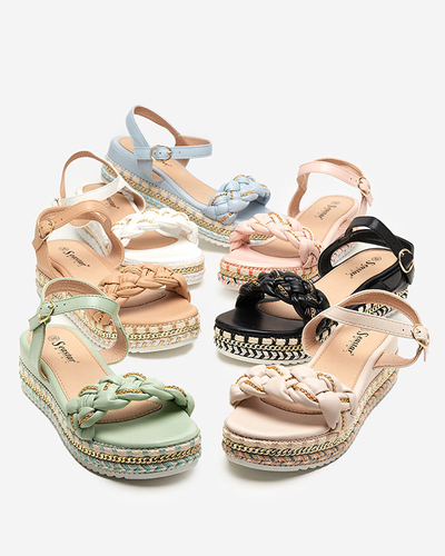 OUTLET Sandales plates femme rose Rella - Chaussures