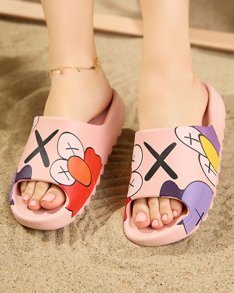 Chaussons Elmino roses pour femmes - Chaussures