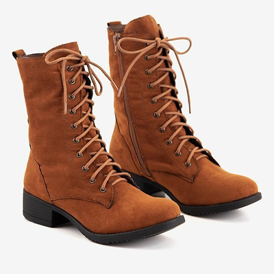 Chaussures plates marron Claretan - Chaussures