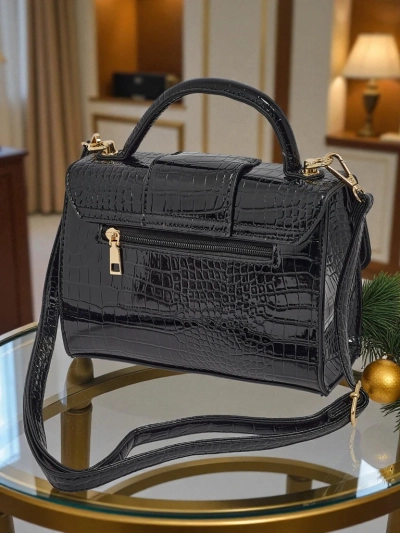 Petit sac à main verni pour femme en cuir écologique Orlina