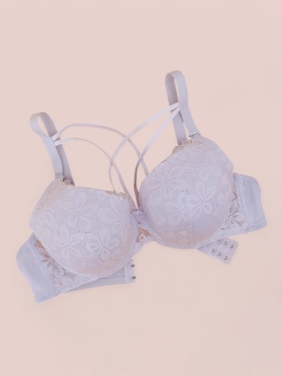 Royalfashion Soutien-gorge rembourré feminin avec dentelle
