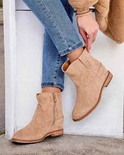 Royalfashion Royalfashion Bottes western à talon compensé couvert Patorias