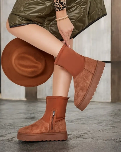 Royalfashion bottes a'la bottes de neige pour femmes Penelgia