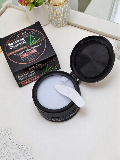 Sadoer Poudre blanchissante pour dents éliminant les taches de café, thé et tabac