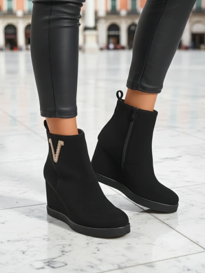 Royalfashion Nerias Bottes à talons pour femmes