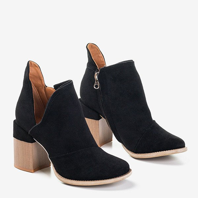 Bottines femme noires avec découpes Cintura - Chaussures
