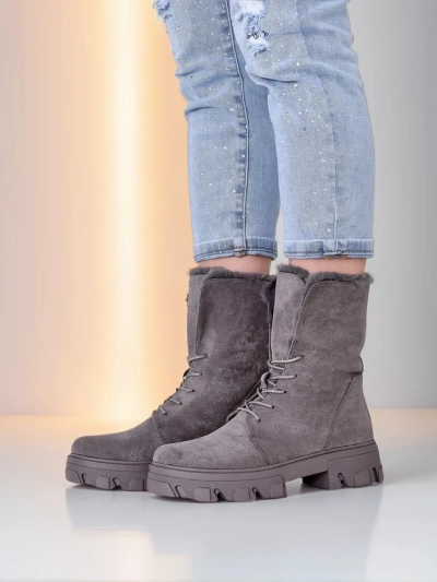 Royalfashion Bottines à lacets pour femmes Cavenma