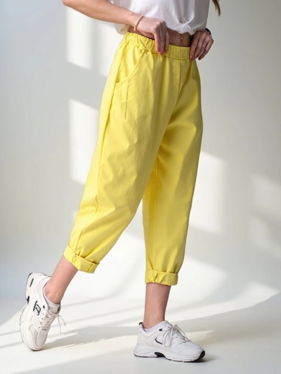 Pantalon Royalfashion pour femmes en viscose type Harem